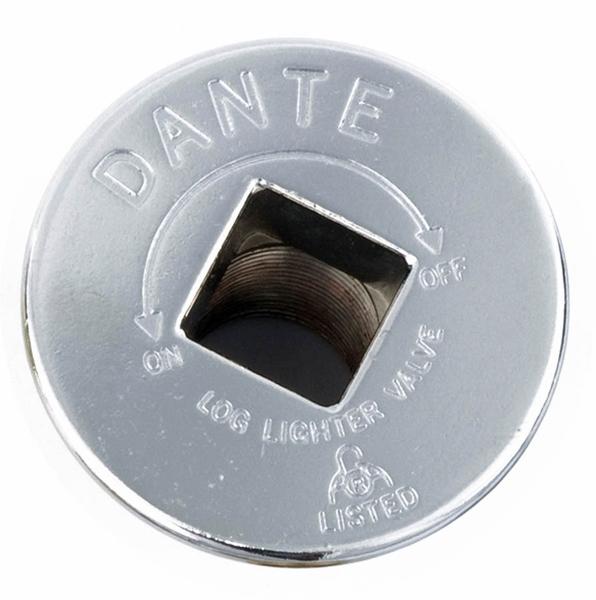 Chrome Floor Plate for Fire Pit Gas Valve
