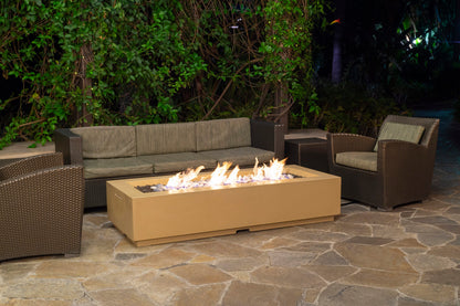 Louvre Long Rectangle Fire Pit w/ FireStarter