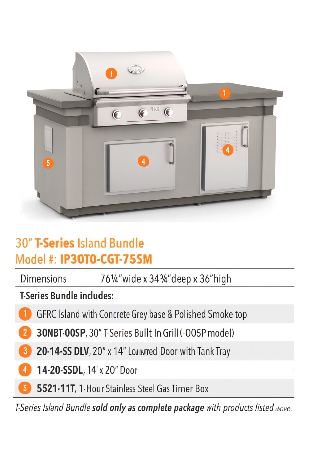 AOG 30” T-Series Island Bundle