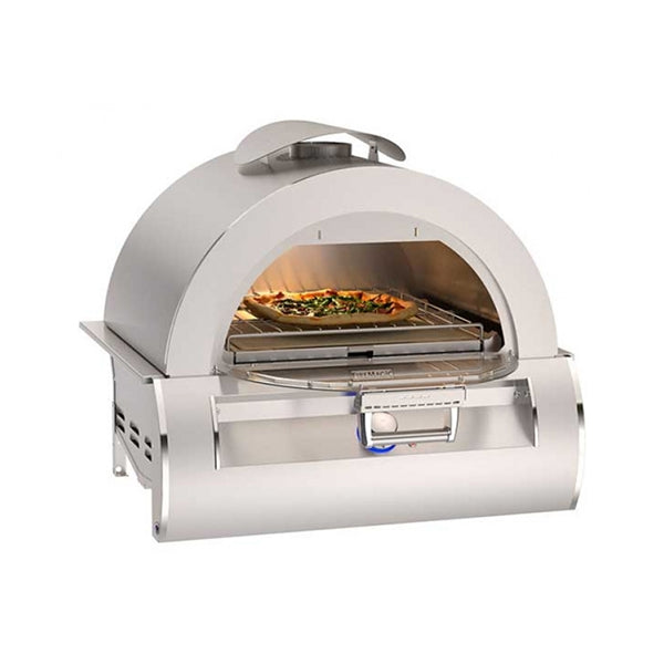 Fire Magic Echelon Diamond Black Glass Freestanding Natural Gas Pizza Oven w/ Integrate Smart Technology