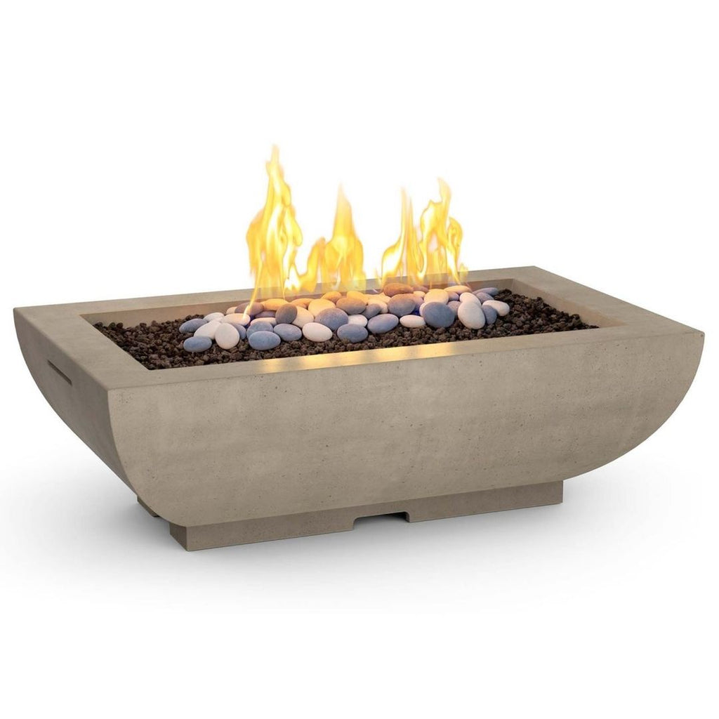Bordeaux Rectangle Fire Bowl w/ FireStarter Ignition