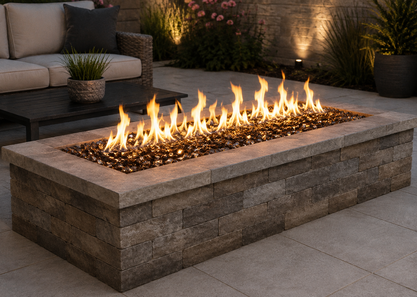 Copper Reflective Fire Glass – 1/4", 10 lb Bag