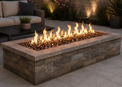Copper Reflective Fire Glass – 1/4", 10 lb Bag