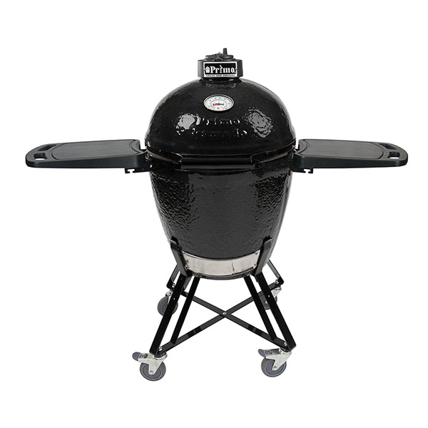 Primo Junior Oval All-In-One Ceramic Charcoal Grill Package