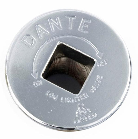 Chrome Floor Plate for Fire Pit Gas Valve