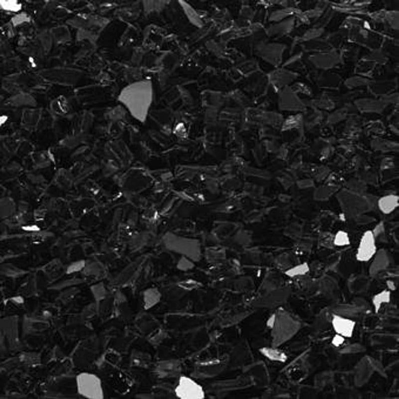 Empire Comfort Systems Crushed Decorative Glass - Black Polished - DG1BKP